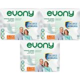 EVONY Yetişkin Hasta Bezi L-Büyük Boy 90 Adet Bel Bantlı Yüksek Emicilik Özelliği ile Konfor