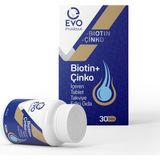 Evopharma Biotin + Çinko Içeren Takviye Edici Gıda 30 Tablet - 1
