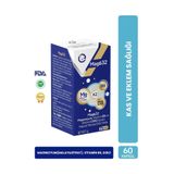 EVOPHARMA Mag632 | Magnezyum Malat, Magnezyum Sitrat, Vitamin B6 (P-5-P), D3k2 Vitamini 60 Kapsül