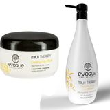Evoque Milk Therapy 1000 ml Saç Kremi + Mılk Therapy Hair 500 gr Mily Therapy Saç Maskesi