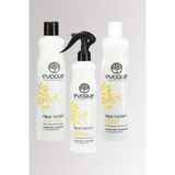 Evoque Milk Therapy Sülfatsız Şampuan 400 ml+ Saç Kremi 400 ml + Bakım Sprey 400 ml