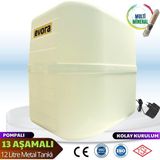 Evora 13 Aşamalı 12 Litre Beyaz Kapalı Kasa Pompalı Su Arıtma Cihazı