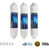 Evora Kapalı Kasa Su Arıtma Cihazı 3'lü 12" Çubuklu Inline Filtre Seti 6 Dirsek L Yedek Parça