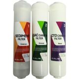 Evora Lg Ihlas Lg Aura Cebilon Silver Plus Uyumlu Arıtma Cihazı 3'lü Filtre Seti