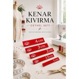 EVORADECO Dikiş Kenar Payı Bırakma Cetveli / Dikiş Aksesurı / Kenar Kıvırma Cetvel Seti