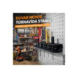 EVORADECO Duvar Monte Tornavida Standı – 6’lı Taşıyıcı | Dayanıklı & Çevre Dostu