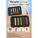 EVORADECO Eğitici Zeka Oyunu | Renk Eşleştirme & Kaydırmalı Bulmaca Oyuncağı | Çocuk Dikkat Geliştirici
