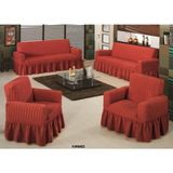 Evory Home Bürümcük Maxi Bordo (3+3+1+1) Koltuk Örtüsü