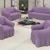 Evory Home Bürümcük Standart Lila (3+2+1+1) Koltuk Örtüsü