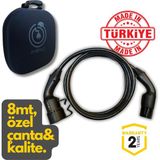 Evoşarj Elektrikli Araç Şarj Ara Kablosu 3mt, 5mt, 8mt, 10MT, 12MT, 16MT, Tip 2, 32A-22KW