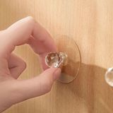 EVOSED 2 Li Dekoratif Kristal Yapışkanlı Kulp Askısı Dolap-Çekmece-Pencere -Klozet Kapağı Kulpu