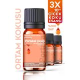 Evove Oda Kokusu Portakal Çiçeği Esans Yağı %100 Saf & Doğal 3lü Set 3X10ML Difüzör Buhar Makinesi Kokusu
