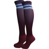 Evox 7-14 Yaş Çocuk Profesyonel Futbol Çorabı Tozluk.konç.bordo Mavi
