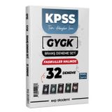 EVP Akademi KPSS Tüm Adaylar İçin 32 Fasikül Deneme Tamamı Çözümlü