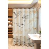EVPANYA Banyo Perdesi, Egzotik Kuşlar Desenli Duş Perdesi, Küvet Perdesi 175x200cm
