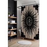 EVPANYA Banyo Perdesi, Güneşteki Zeus Desenli Duş Perdesi, Küvet Perdesi 175x200cm