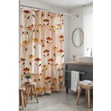 EVPANYA Banyo Perdesi, Kahverengi Sarı Papatyalar Desenli Duş Perdesi, Küvet Perdesi 175x200cm