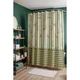 EVPANYA Banyo Perdesi, Kır Evi Esintisi Desenli Duş Perdesi, Küvet Perdesi 175x200cm