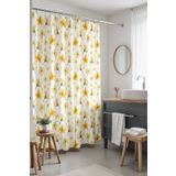 EVPANYA Banyo Perdesi, Sarı Kır Çiçekleri Desenli Duş Perdesi, Küvet Perdesi 175x200cm