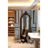 EVPANYA Banyo Perdesi, Yansıyan Güç Desenli Duş Perdesi, Küvet Perdesi 175x200cm