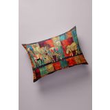 EVPANYA Dekoratif Boncuk Kapitone Yüzey Yastık Kılıfı ( 50x70cm ) 431