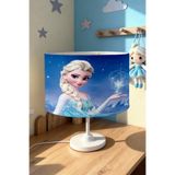 EVPANYA Mavi Elsa Desenli Çocuk Odası Abajur