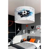 EVPANYA Mavi Futbol Topu Desenli Çocuk Odası Avize