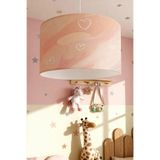 EVPANYA Pastel Kalp Bulutları Desenli Çocuk Odası Avize