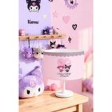 EVPANYA Pembe Puantiyeli My Melody ve Kuromi Desenli Çocuk Odası Abajur