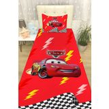 EVPANYA Yarışçı Kırmızı Mcqueen Yatak Örtüsü ve Yastık Kılıfı