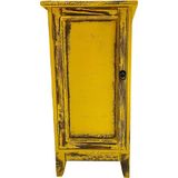 Evperisi Home Vintage Komodin Köşe Sehpa - Sarı