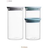Evrekala Shop Cam Kavanoz Seti 0.3 Lt - 0.7 Lt - 1.1 Lt