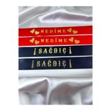 EvremStore 2 Adet Sağdıç 2 Adet Nedime Kurdelesi Gold