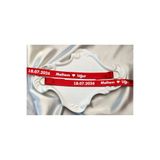 EvremStore İsimli Ve Tarih Baskılı Kırmızı Nişan Kurdelesi - Söz Yüzük Kurdelesi (1 Metre - 1.5 Cm)