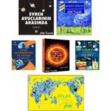 Evren Avuçlarının Arasında - Geceleri Gökyüzü - Neredeyse Her Şeyin Kökeni - Genç Astronotun El Kitabı - Uzay Hakkında Bilmen Gereken 100 Şey - Atlas Nasıl Dönüyor Dünya? 6 Kitap