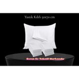Evren Ev TEKSTİL Yastık Kılıfı Beyaz Fermuarlı 10 Adet