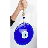 Evren Hediyelik -Dış Mekan Dekor-22 Cm Ebadında Nazar Boncuğu | Cam nazar boncuğu