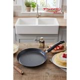 EVREN MUTFAK 20 cm Goldstone Pırlanta Krep Tava, Non-Stick Krep Omlet Tavası (Bakalit Kulp) - Siyah