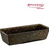 EVREN MUTFAK 22 cm Gold Stone Baton Kek Kalıbı, Non-Stick Baton Kek Ekmek Fırın Kalıbı 22 cm - Siyah