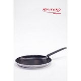EVREN MUTFAK 22 cm Maestro Krep Tava, Horeca Non-Stick Krep Tavası 22 cm - Siyah