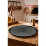 EVREN MUTFAK 42 Cm Teflon Delikli Pizza Tepsisi, Pizza Lahmacun Pide Gözleme Bazlama Tavası Non-Stick Yapışmaz Taban