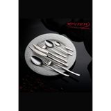 EVREN MUTFAK 84 Parça 12 Kişilik Rüya Çelik Çatal Kaşık Bıçak Seti Takımı (Silver) - Gümüş