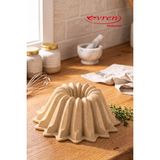 EVREN MUTFAK Cream Granit Dilimli Döküm Kek KALIBI(26X10 Cm) - Krem