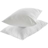 Evren Tekstil 2 Adet Antialerjik Boncuk Silikon Yastık 50 X 70 cm 800 Gr - Beyaz