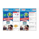 Evrensel İletişim 8. Sınıf Matematik + Türkçe Yaprak Test Seti 2 Kitap