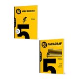 Evrensel İletişim Yayınları 5.Sınıf Hız Yayınları Türkçe + Paragraf Soru Bankaları / Güncel Müfredat / 2 Kitap / Yeni