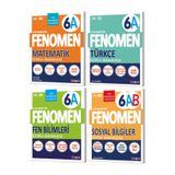 Evrensel İletişim Yayınları 6.Sınıf Fenomen 6A Matematik + 6A Türkçe + 6A Fen + 6AB Sosyal Bilgiler Soru Bankaları / 4 KİTAP SET