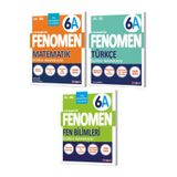 Evrensel İletişim Yayınları 6.Sınıf Fenomen 6A Matematik + 6A Türkçe + 6A Fen Bilgileri Soru Bankaları / 3 KİTAP YENİİ