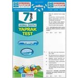 Evrensel İletişim Yayınları 7. Sınıf Türkçe Konu Özetli Yaprak Test