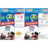 Evrensel İletişim Yayınları 8.Sınıf Matematik + Fen Bilimleri Yaprak Test Seti 2 Kitap 2023